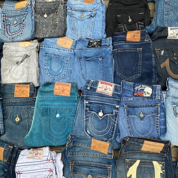 MYSTERY BOX OF 3 TRUE RELIGION JEANS - VARIOUS STYLES - Picture 1 of 13